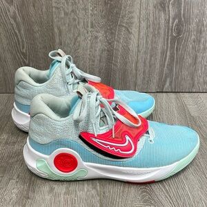 Nike KD Trey 5 X EP Blue Chill Bright Crimson Mint DD9538-400 Sneakers 10.5